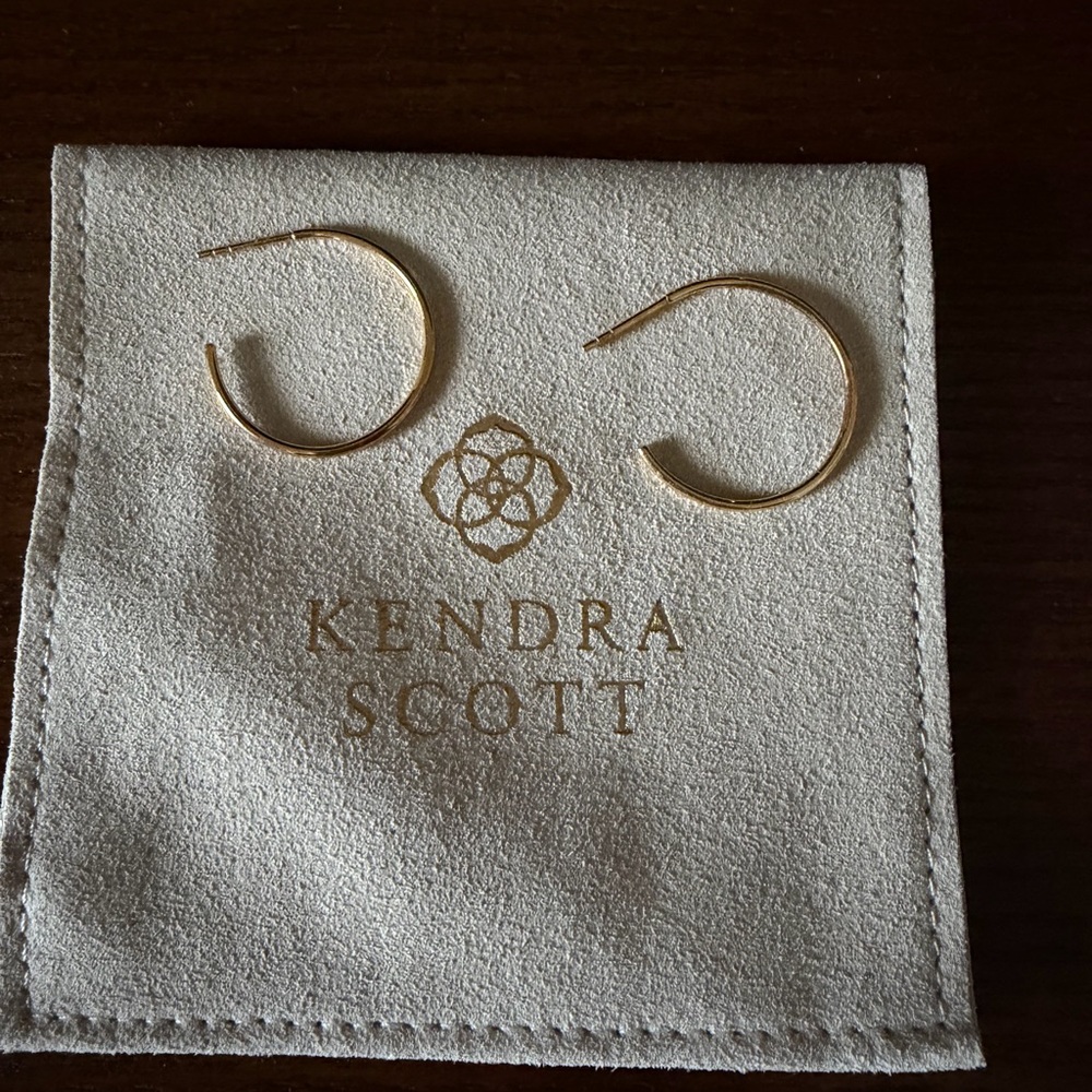 Kendra Scott Gold-Tone Hoop Earrings